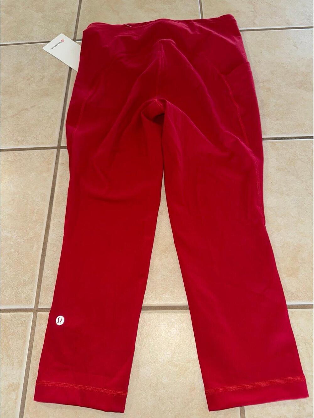 Lululemon Swift Speed With Pockets High Rise 21” Dark Red Size 8 NWT - Picture 3 of 7